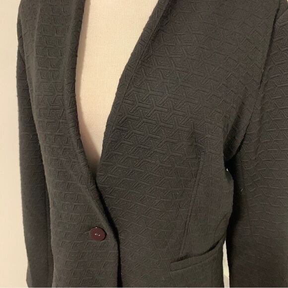 Fenn Wright Manson Black Textured Blazer Sz XL - Picture 3 of 6